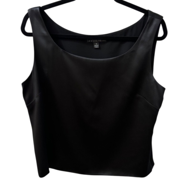 Layfayette 148 New York 100% black silk blouse size 14 - Picture 3 of 5